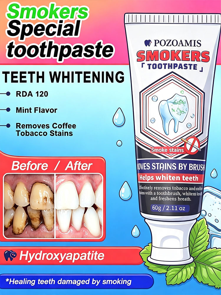 Teeth Whitening In Office - 포조아미스 30% 하이드록시아파타이트 치약, 가정용, 치아를