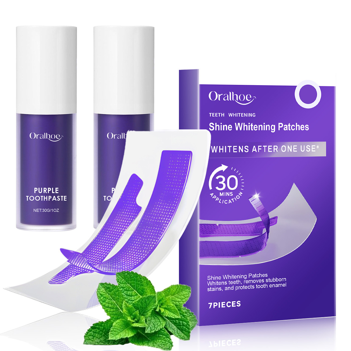 Teeth Whitening In Office - 퍼플 치아 미백 콤보 키트 –