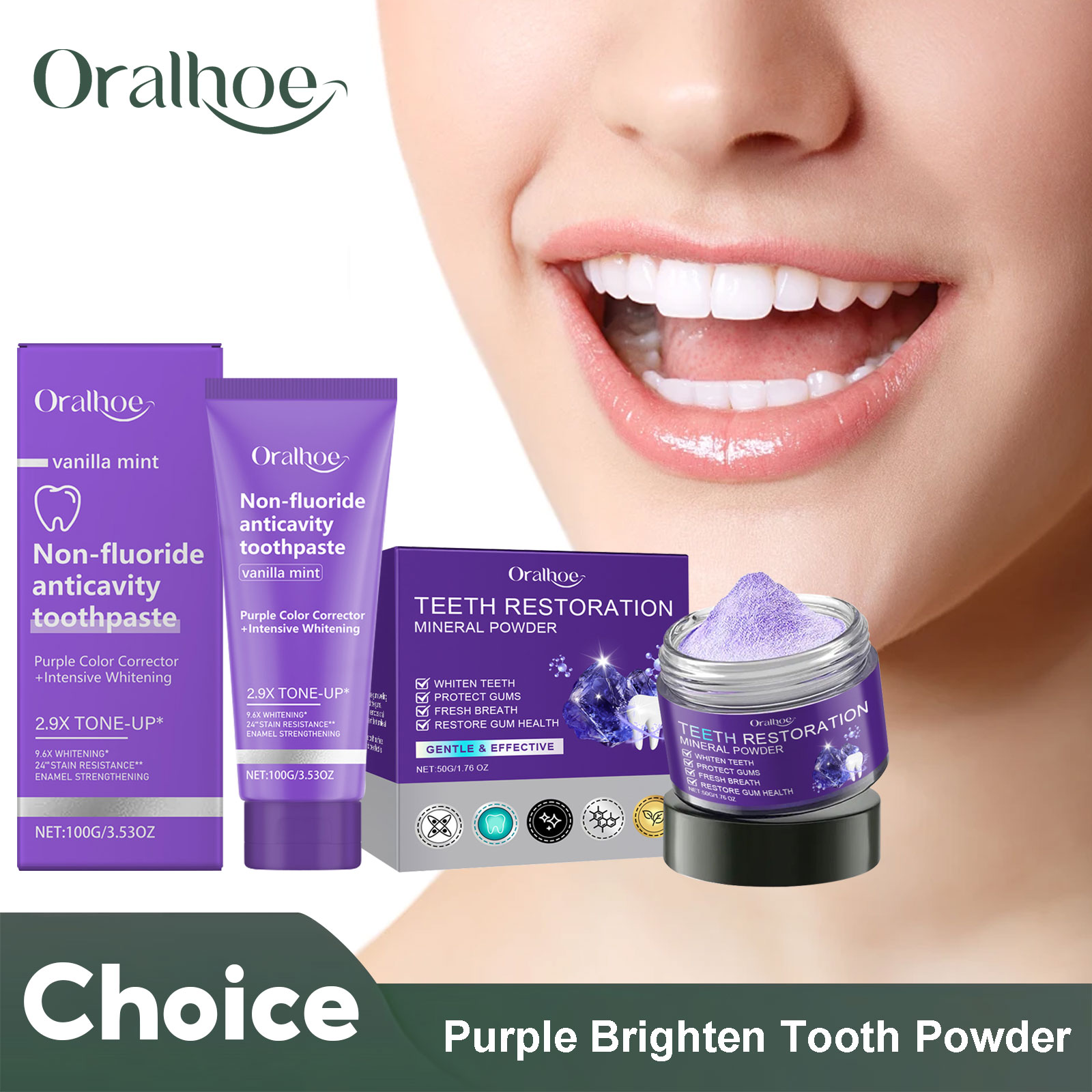 Teeth Whitening China - 치아 복원 미네랄 파우더 치아 미백,