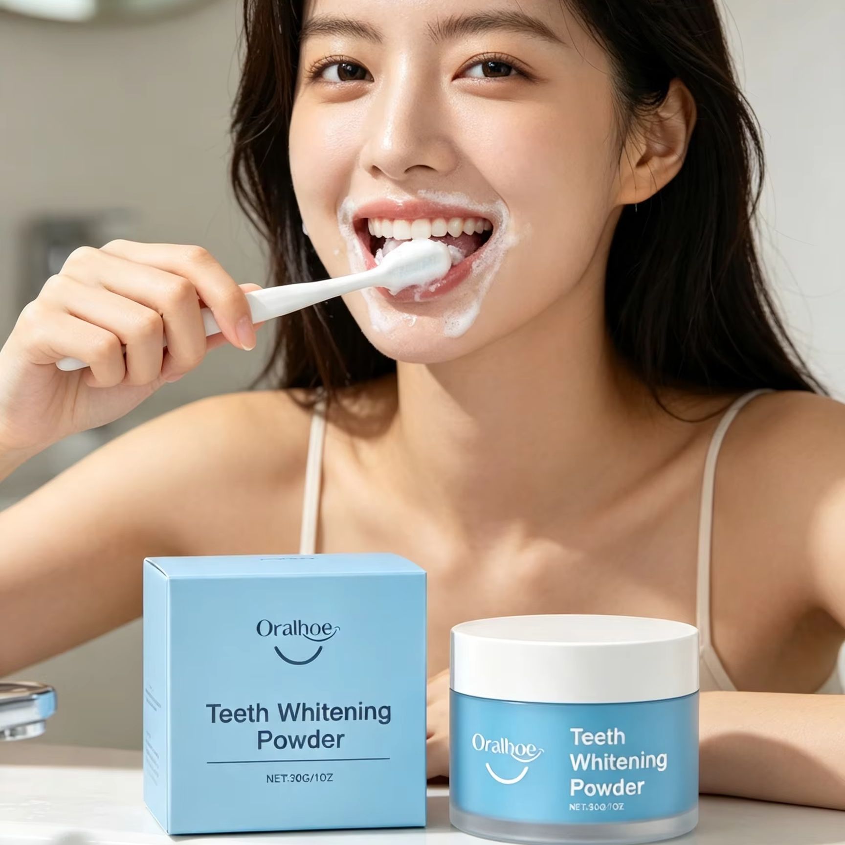 Teeth Whitening Quotes - 오랄호 치아 미백 파우더, 치아 얼룩