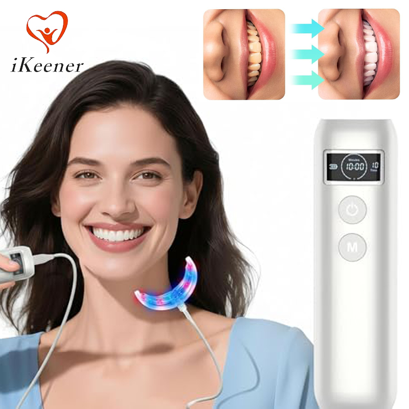Teeth Whitening Kit With Light - 치아 미백 촉진기 16 LED 레드
