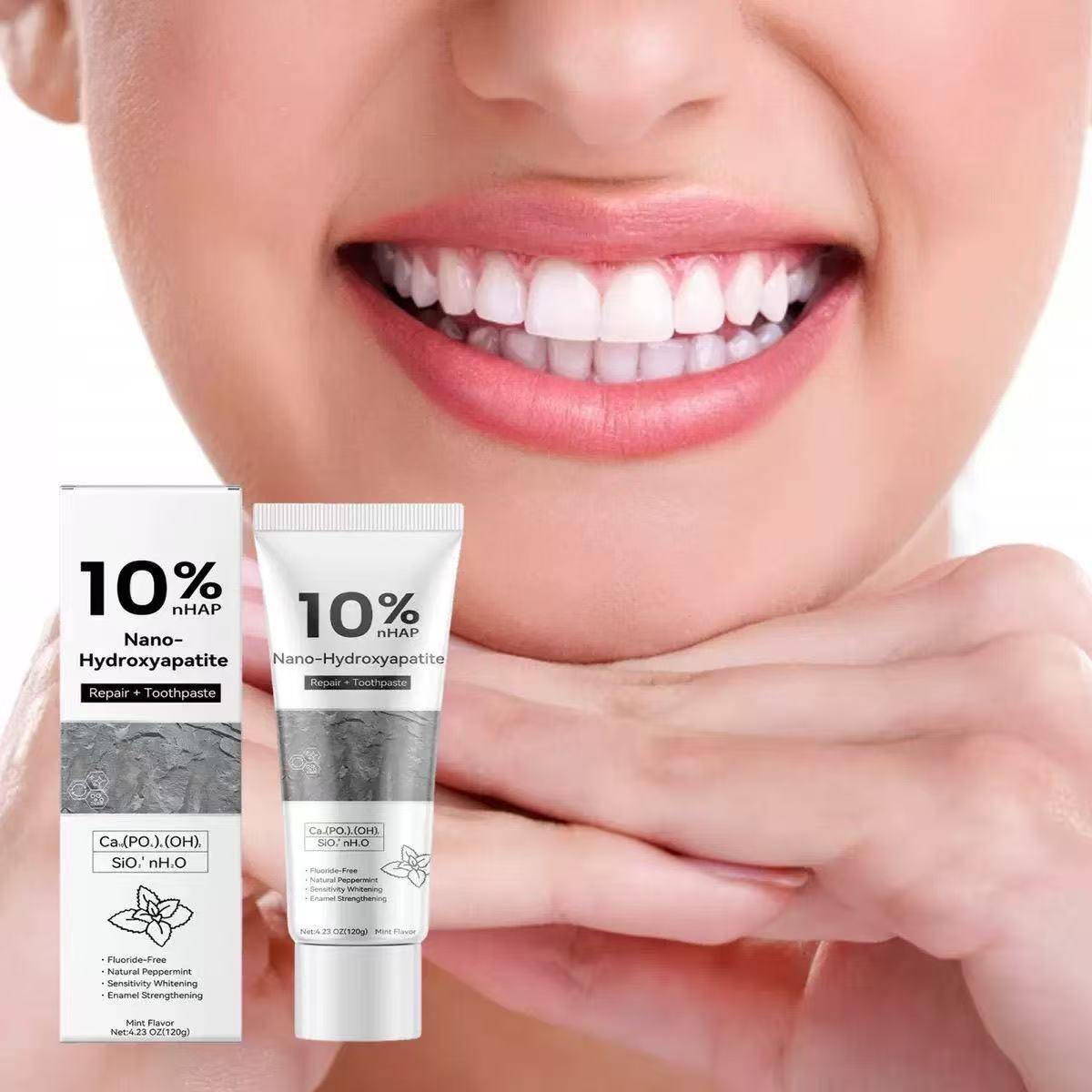 Teeth Whitening Best - 10% 나노 하이드록시아파타이트 미백 및 얼룩