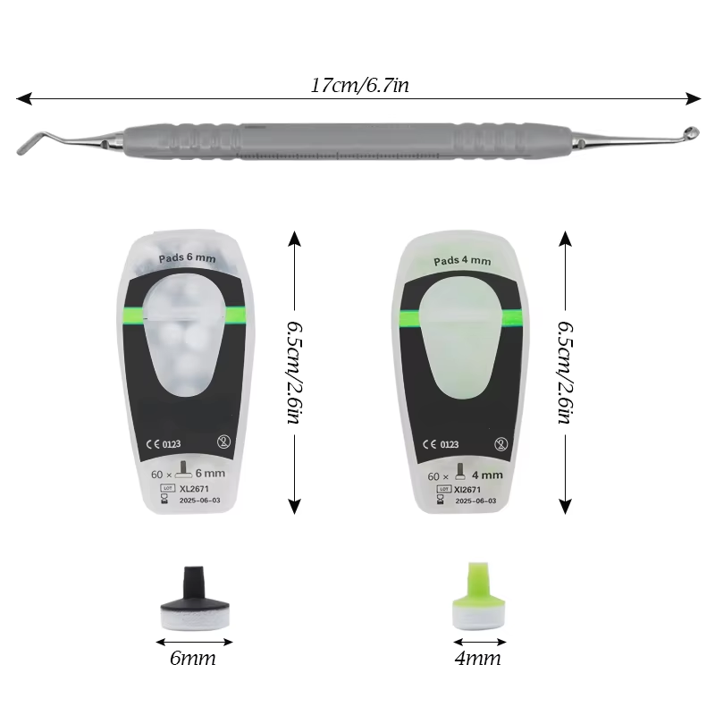 Teeth Whitening Kit With Light - 치과용 복합재료 키트 (폼 패드, 몰딩