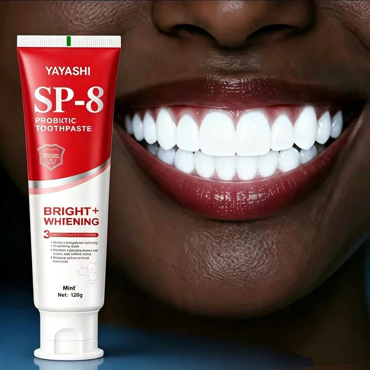 Teeth Whitening Best - 야야시 SP-8 프로바이오틱 미백 및 얼룩