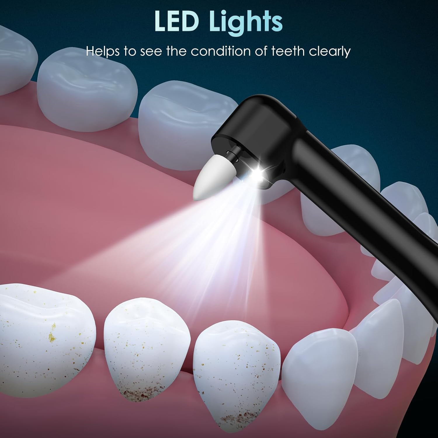 충전식 치아 광택기, 5개 브러시 헤드, 4단 속도 조 - Teeth Whitening Or Tooth Whitening 리뷰 및 가격