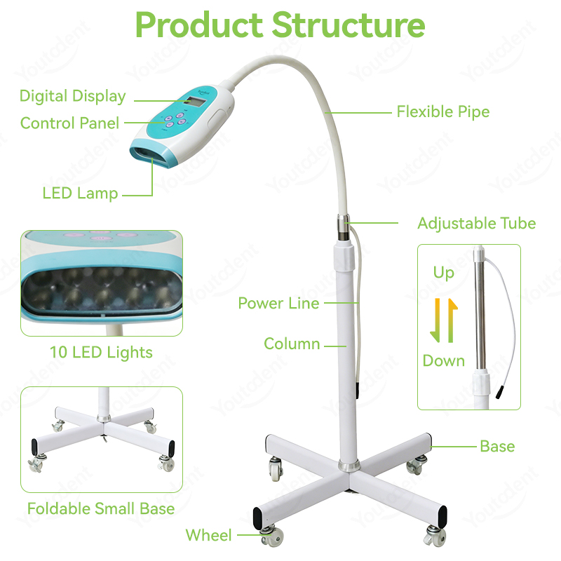 50W 치과용 터치스크린 3색 치아 미백기 냉광 램프  - Teeth Whitening China 리뷰 및 가격