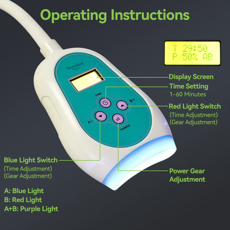 50W 치과용 터치스크린 3색 치아 미백기 냉광 램프  - Teeth Whitening China 리뷰 및 가격
