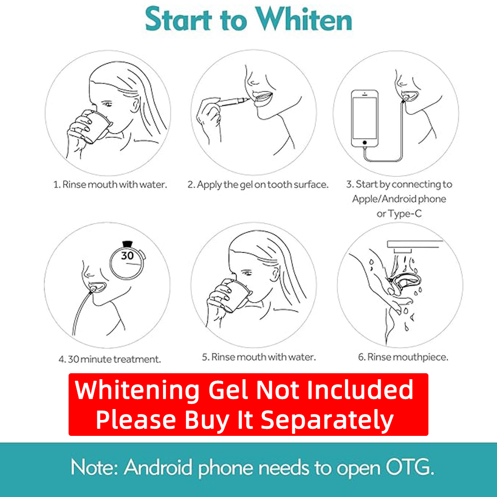 바클라프 치아 미백 라이트 키트 16 LED 치아 미백 - Teeth Whitening Uv 리뷰 및 가격