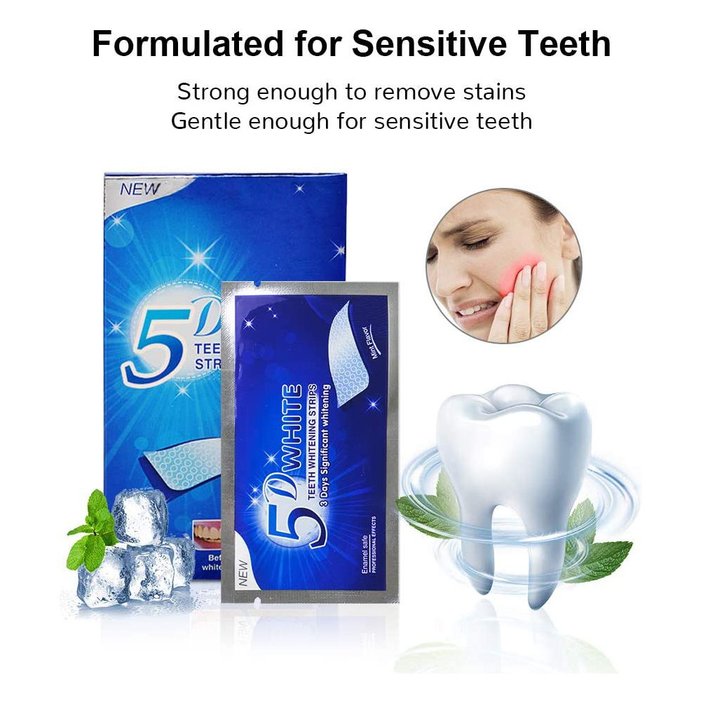 5D 화이트 치아 미백 스트립 미백 젤 화이트 스트립  - Teeth Whitening Gel Refills 리뷰 및 가격