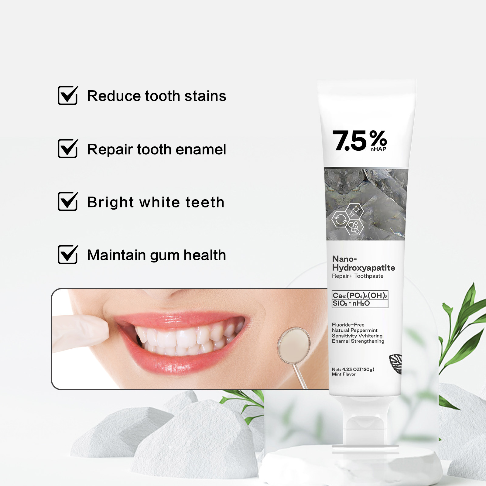 나노 하이드록시아파타이트 치약 커피/차 얼룩 제거 구취 - Teeth Whitening Best 리뷰 및 가격