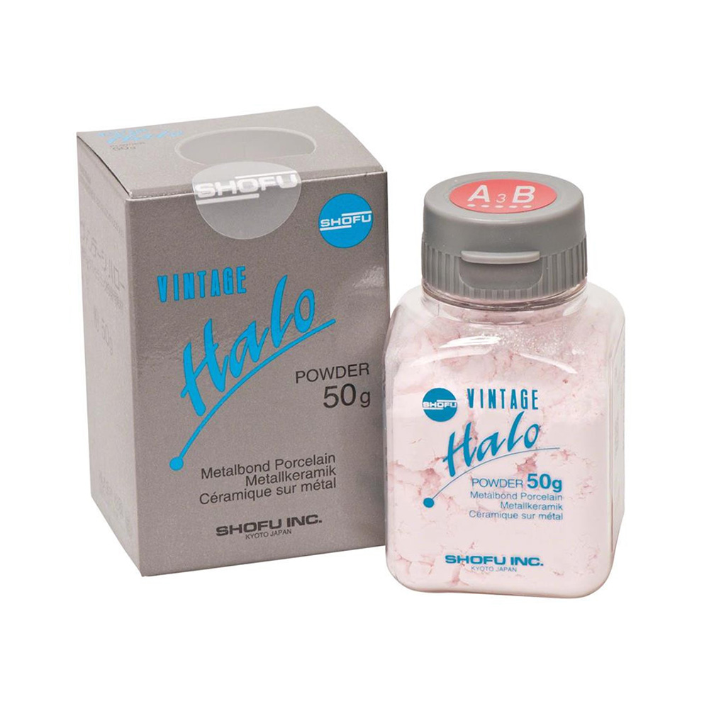 치과 금속 분말 Shofu 빈티지 헤일로 분말 50g  - Teeth Whitening Quotes 리뷰 및 가격