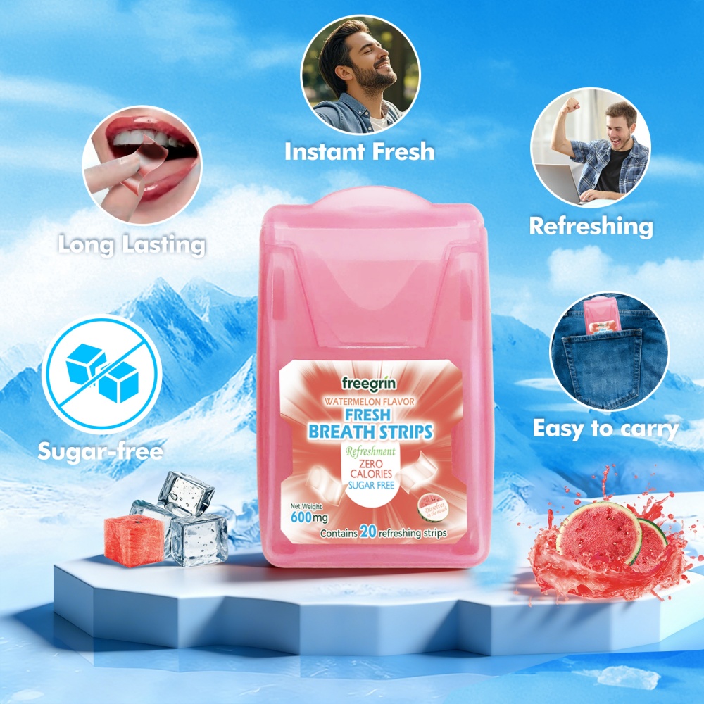 프리그린 수박향 구취제거제 쿨 포켓팩 휴대용 구취제거  - Teeth Whitening In Office 리뷰 및 가격