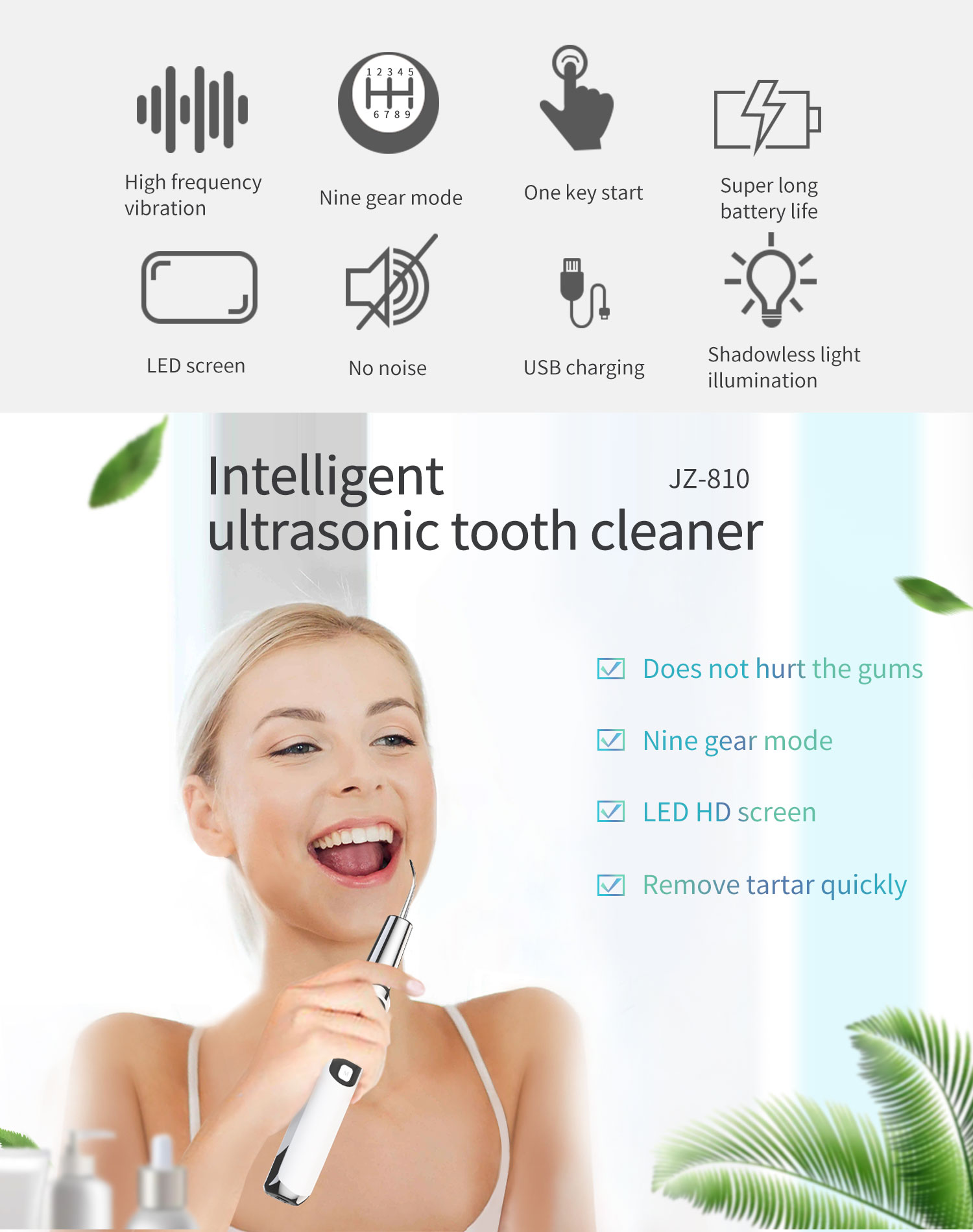 전기 소닉 치과 미적분 스케일러 구강 치아 타르타르 제 - Teeth Whitening Or Tooth Whitening 리뷰 및 가격