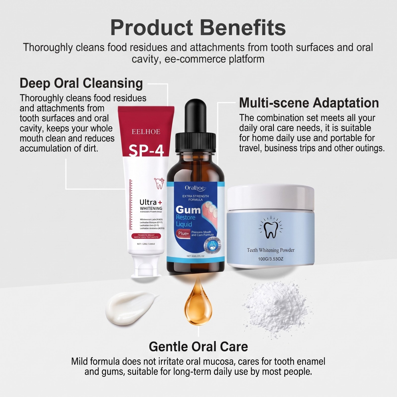구강 관리 콤보 세트 미백 치약 구강청결제 치아 미백  - Teeth Whitening China 리뷰 및 가격