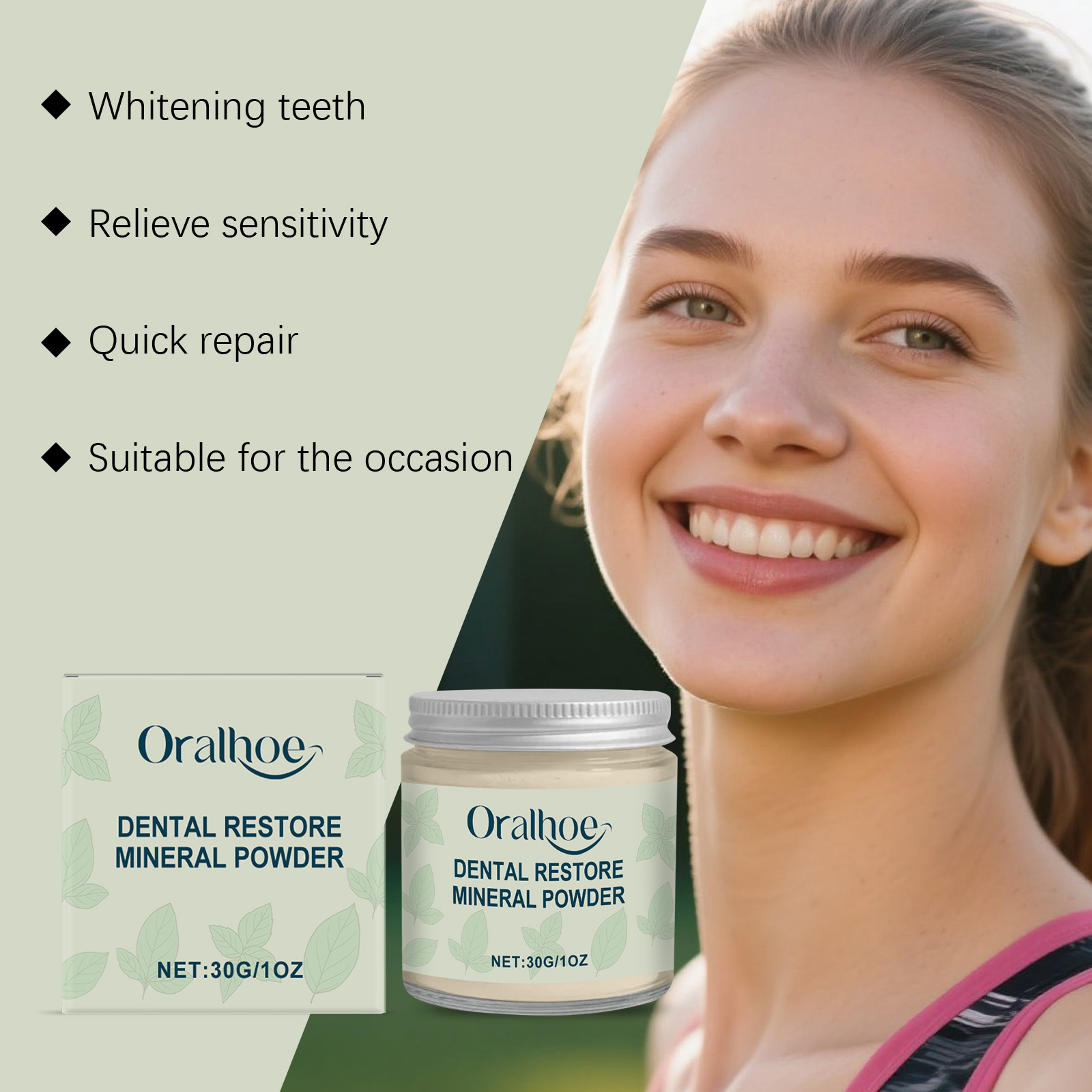 오랄호 치아 복원 미네랄 파우더, 누런 치아 얼룩 제거 - Teeth Whitening Or Bleaching 리뷰 및 가격
