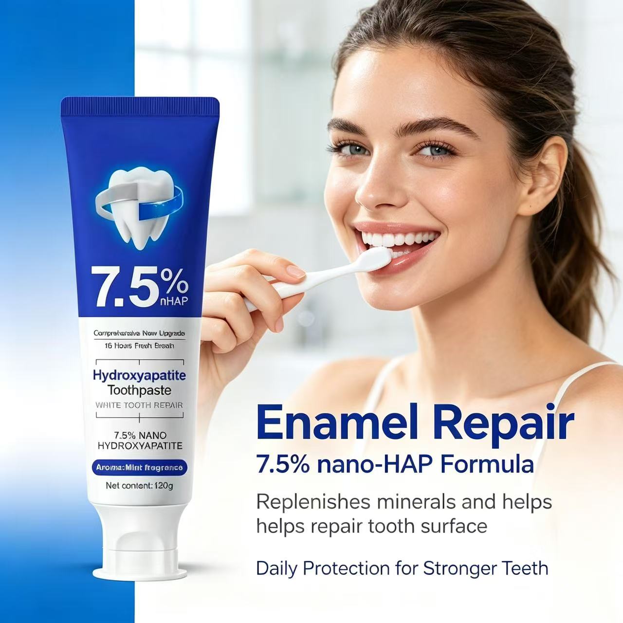 7.5% 나노 하이드록시아파타이트 치약 커피, 차 얼룩 - Teeth Whitening Best 리뷰 및 가격