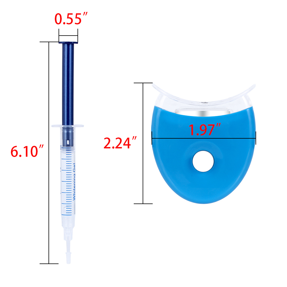 1 세트 치아 미백 44% 과산화물 치과 표백 시스템  - Teeth Whitening Kit With Light 리뷰 및 가격