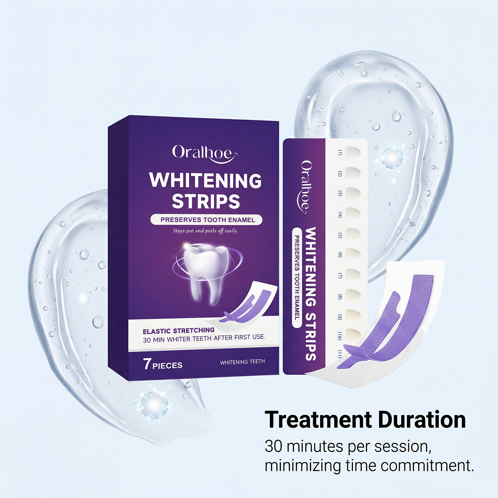 퍼플 치아 미백 스트립 30분 구강 세정 제거 젤 치아 - Teeth Whitening Gel Refills 리뷰 및 가격
