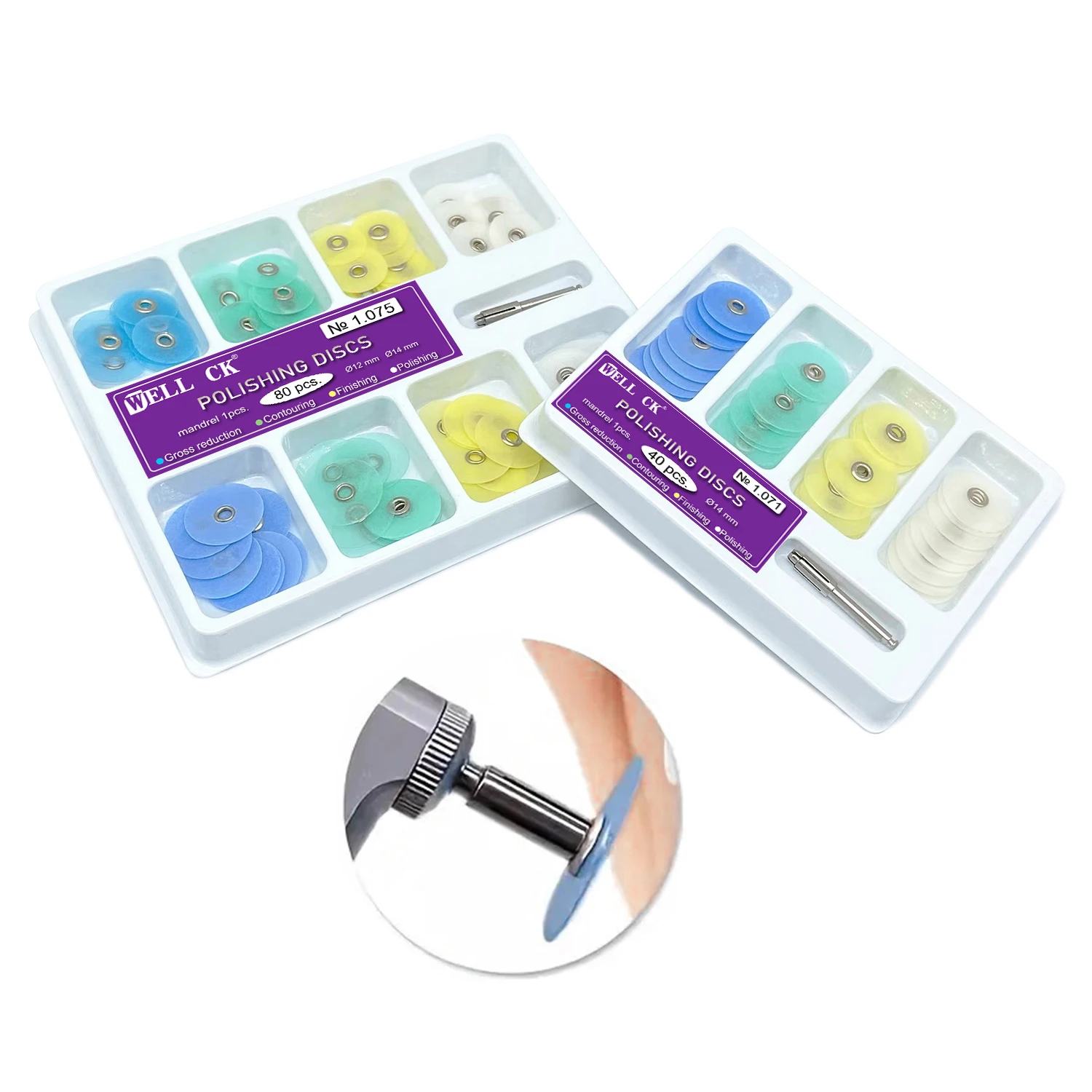 WELLCK 치과 연마 디스크 총 감소 윤곽 맨드릴 소 - Teeth Whitening Home 리뷰 및 가격