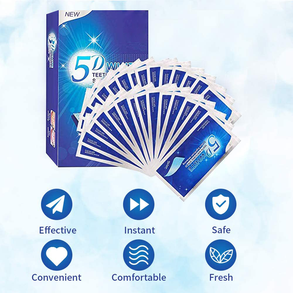 5D 화이트 치아 미백 스트립 미백 젤 화이트 스트립  - Teeth Whitening Gel Refills 리뷰 및 가격