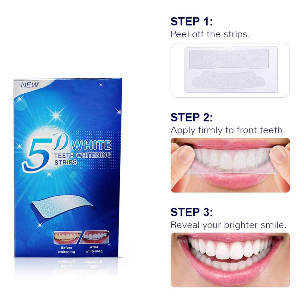 5D 화이트 치아 미백 스트립 미백 젤 화이트 스트립  - Teeth Whitening Gel Refills 리뷰 및 가격