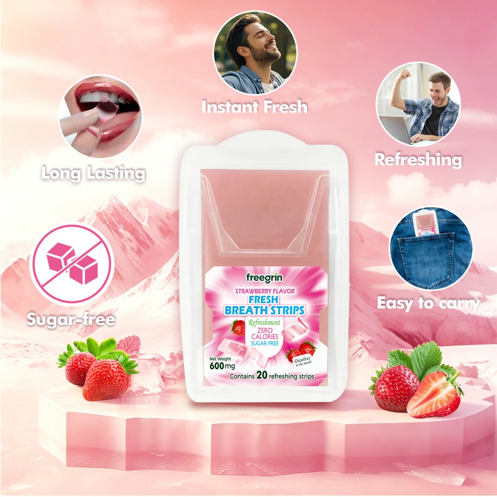 호흡 청정제 멋진 딸기 민트 PocketPaks 휴대용 - Teeth Whitening In Office 리뷰 및 가격